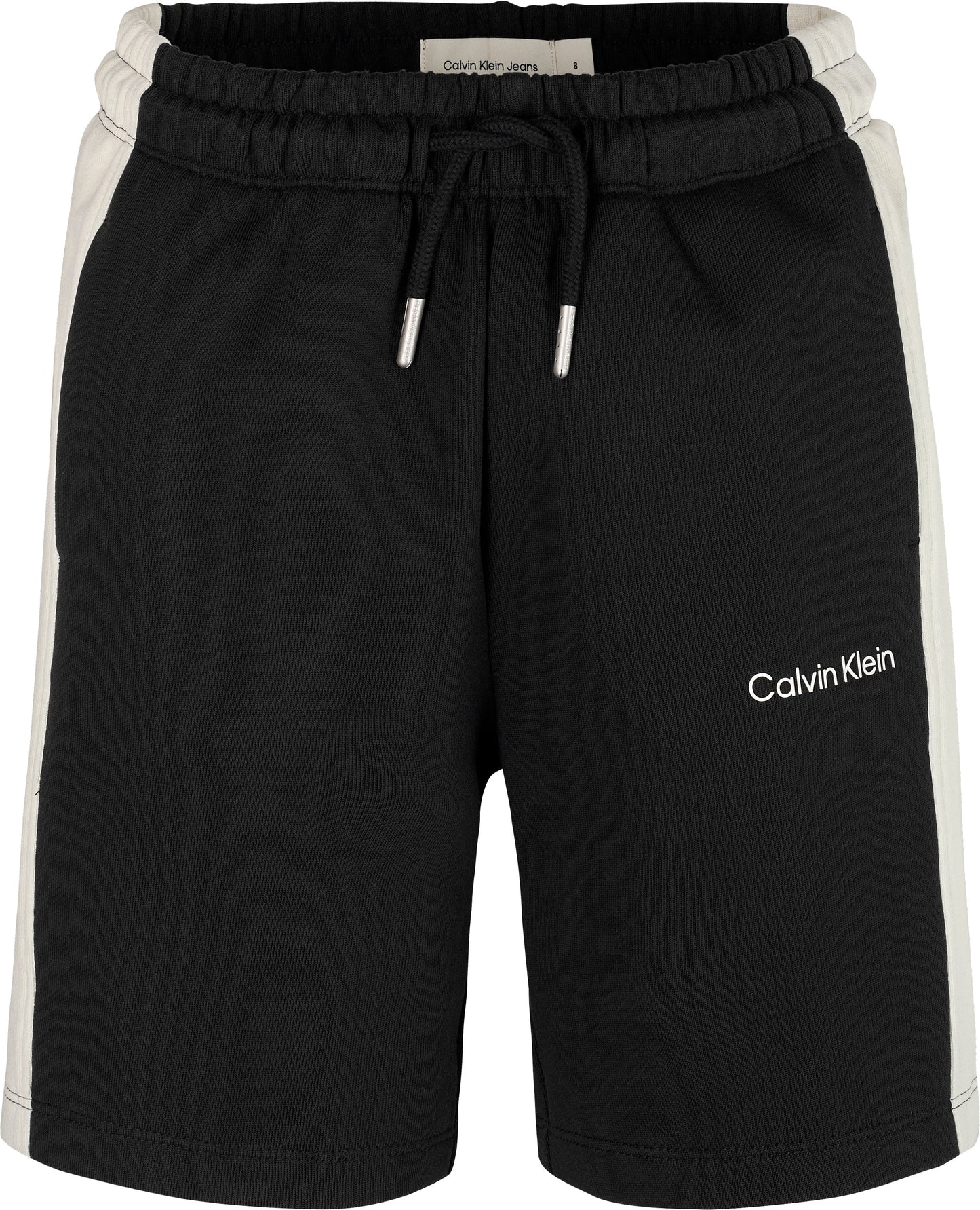 Bermuda da ragazzo in cotone con fasce laterali a contrasto - IB0IB02433