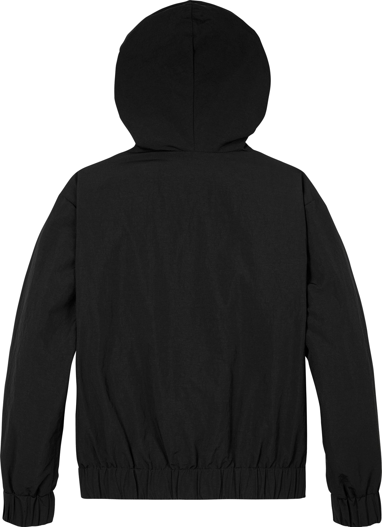 Giacca a vento da ragazzo in nylon con cappuccio e logo monogram - IB0IB02500