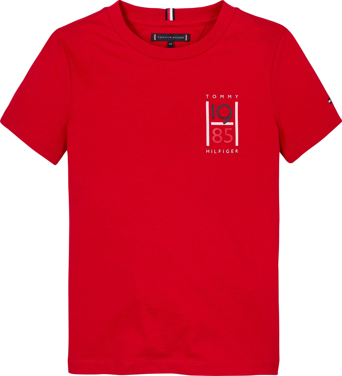 T-shirt girocollo da bambino in puro cotone con grafica 1985 - KB0KB09536
