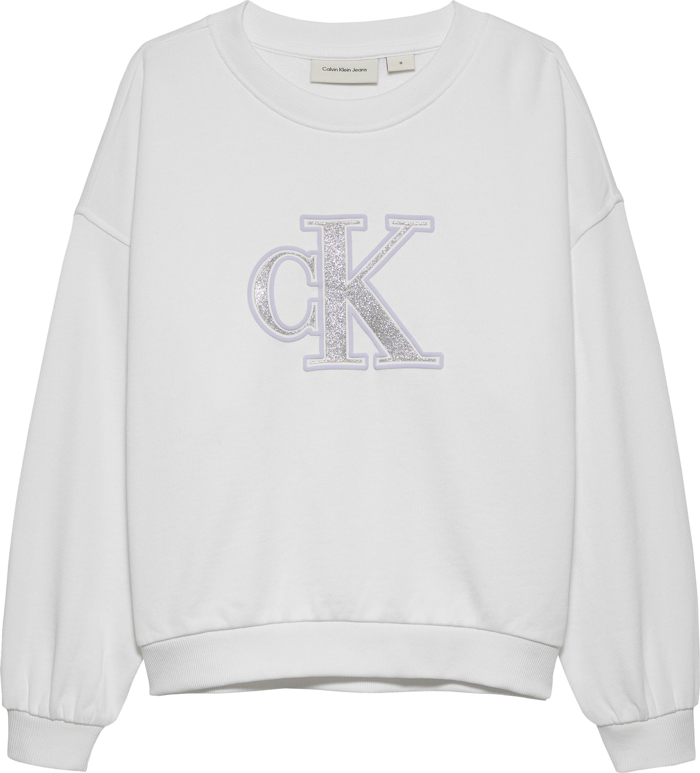 Felpa girocollo da bambina e ragazza a maniche lunghe con logo monogram - IG0IG02849