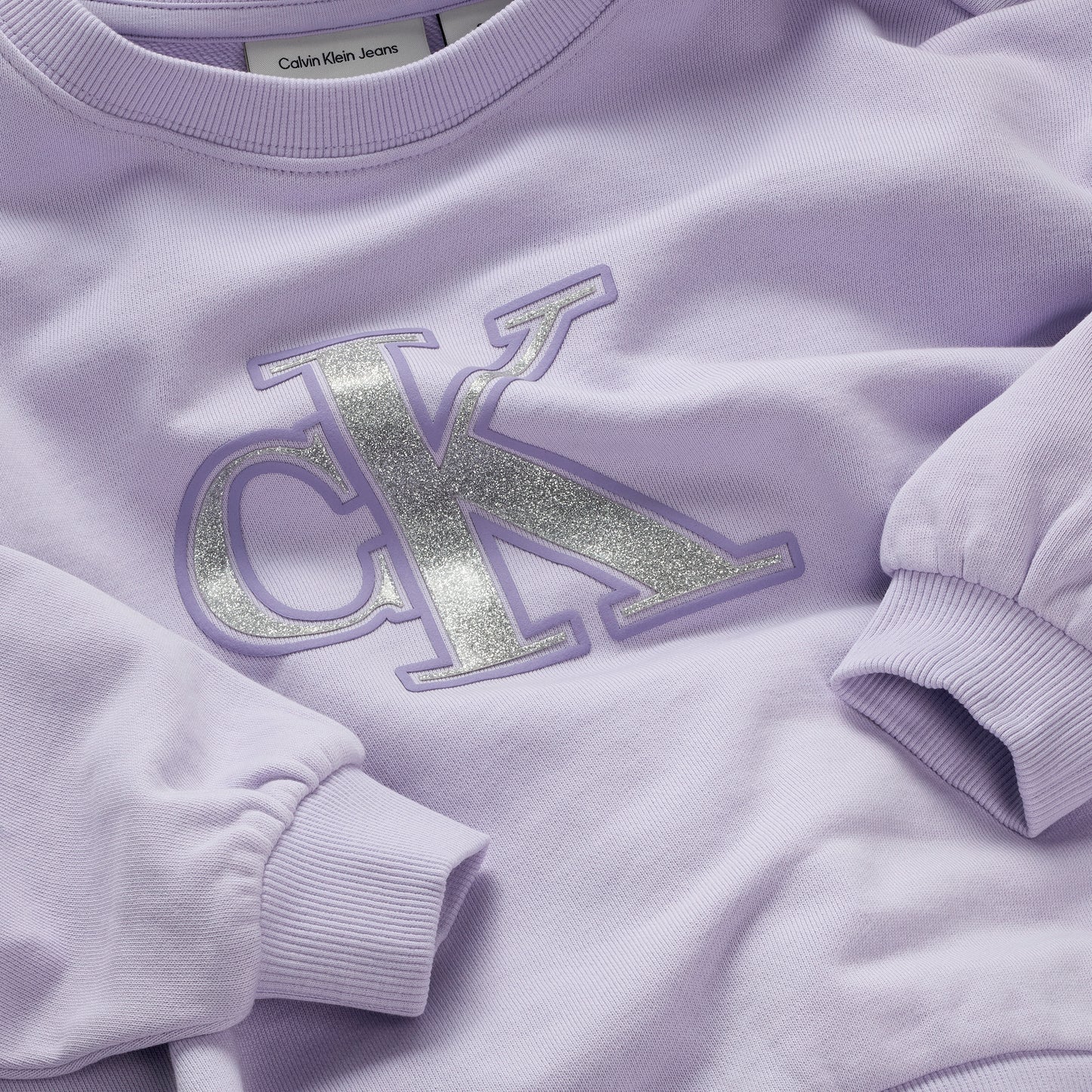 Felpa girocollo da bambina e ragazza a maniche lunghe con logo monogram - IG0IG02849