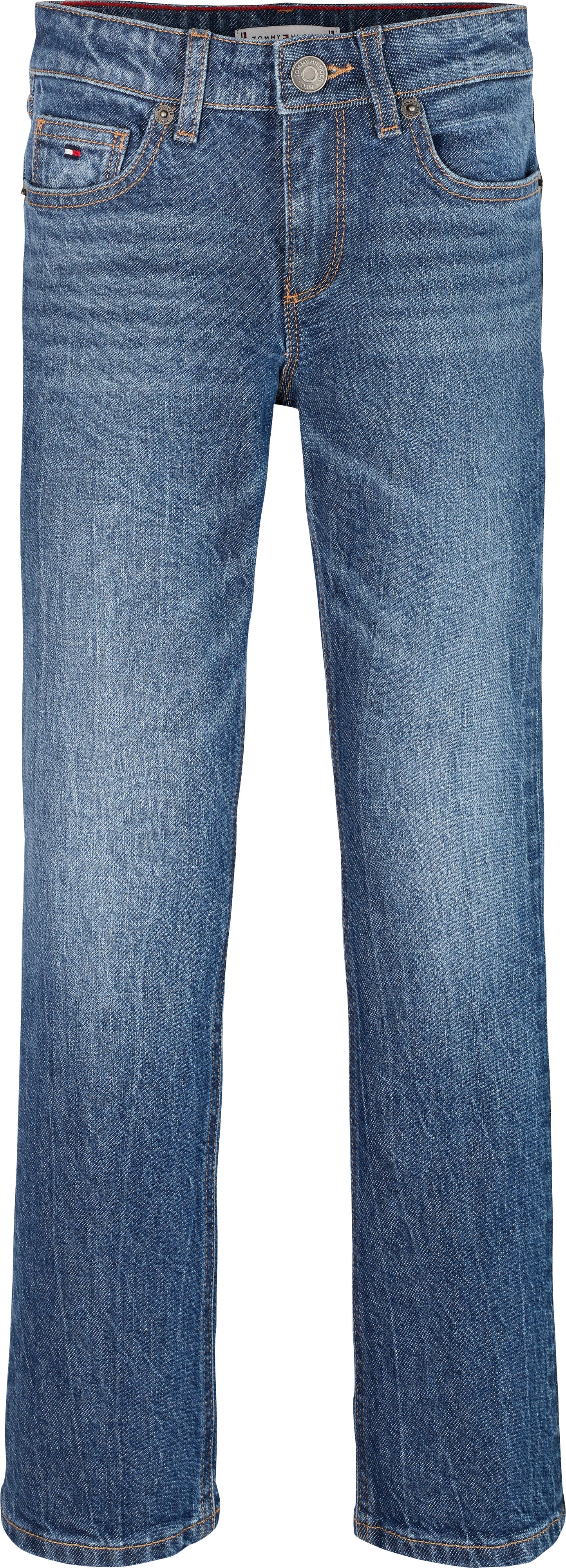 Jeans da ragazza a campana in denim di cotone stretch  KG0KG08407