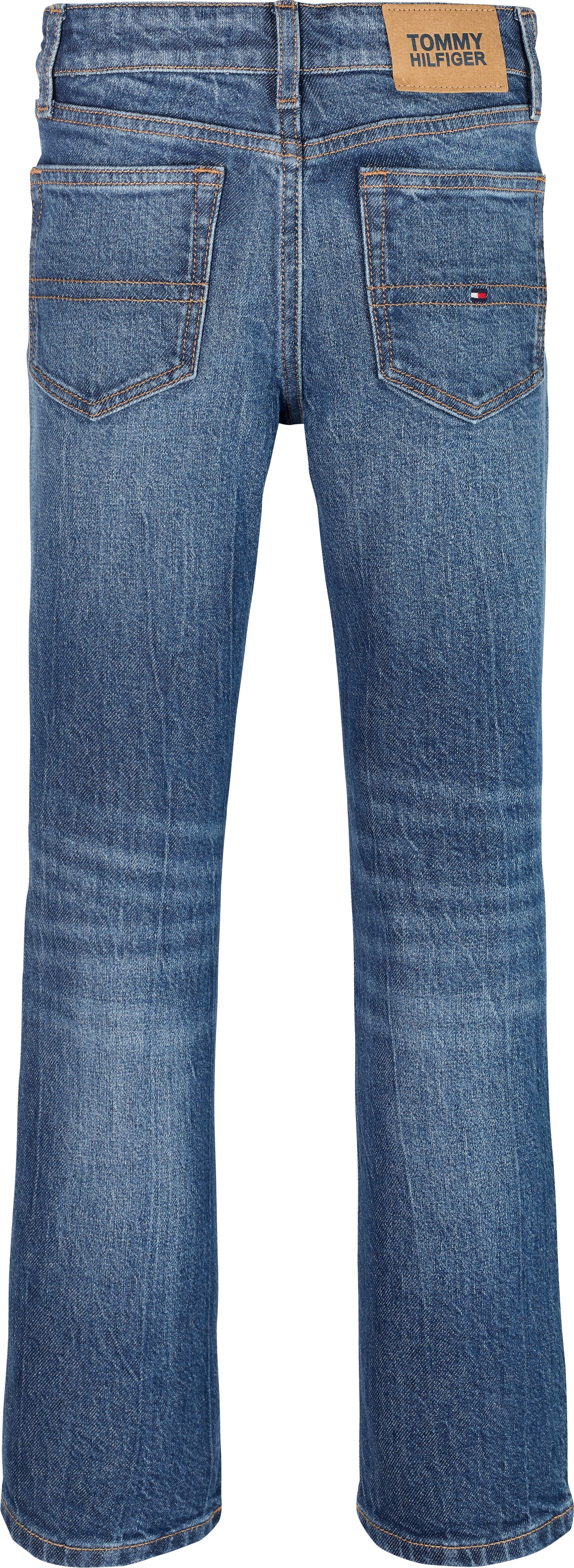 Jeans da ragazza a campana in denim di cotone stretch  KG0KG08407