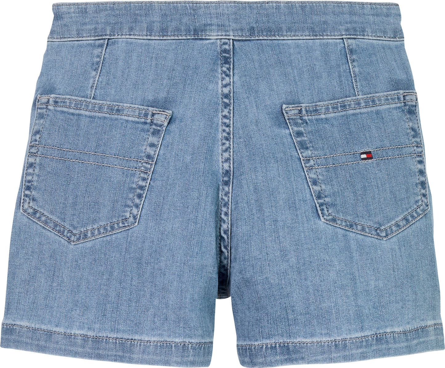 Shorts larghi da ragazza in denim di cotone stretch con taglio ampio KG0KG08451