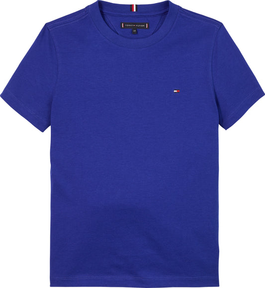 T-shirt girocollo da bambino con bandierina ricamata con logo KB0KB06879