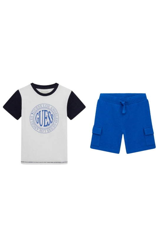 Completo da bambino due pezzi con t-shirt e bermuda cargo N5GG06K8HM4
