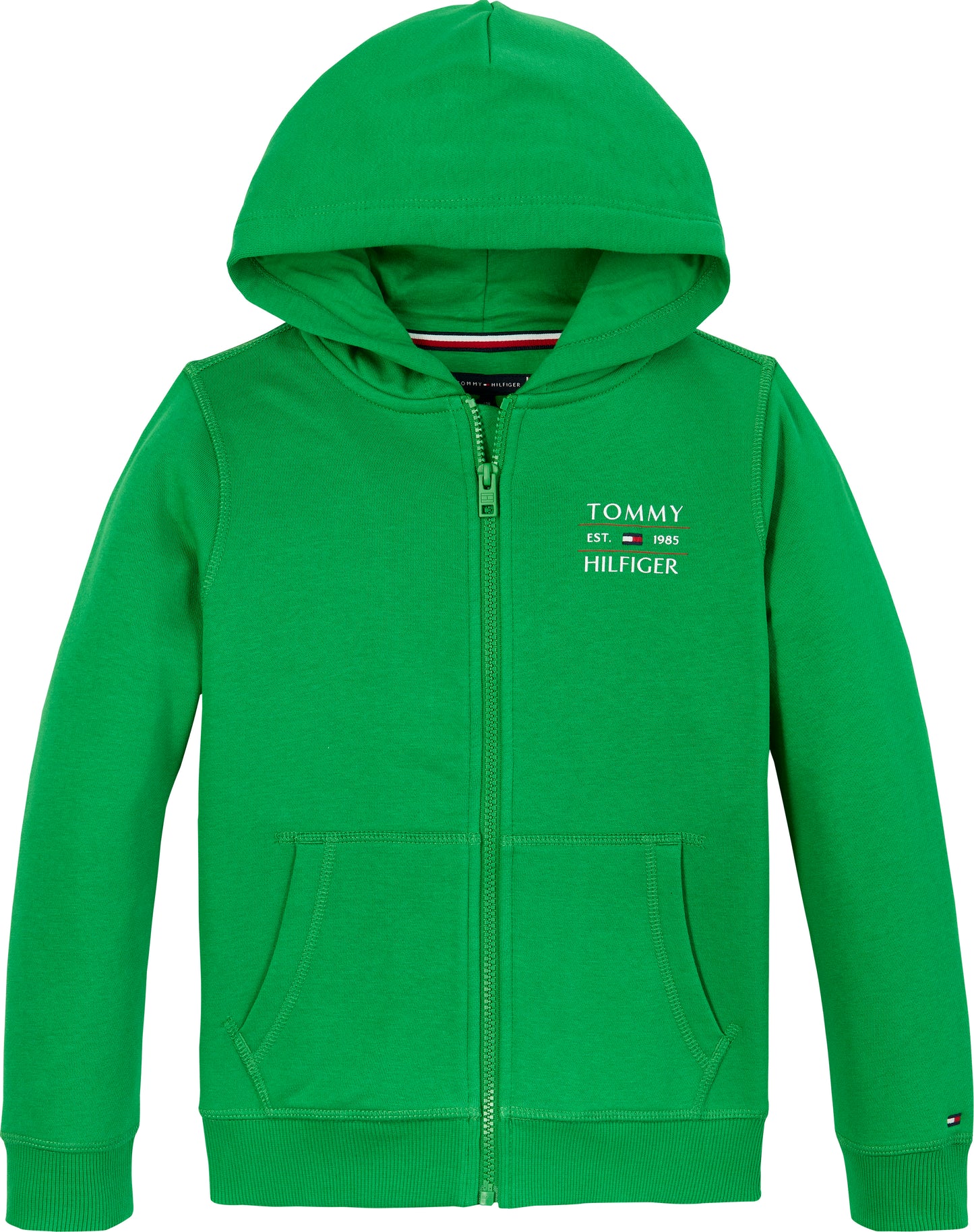 Felpa da bambino e ragazzo in misto cotone regular fit con cappuccio KB0KB09568