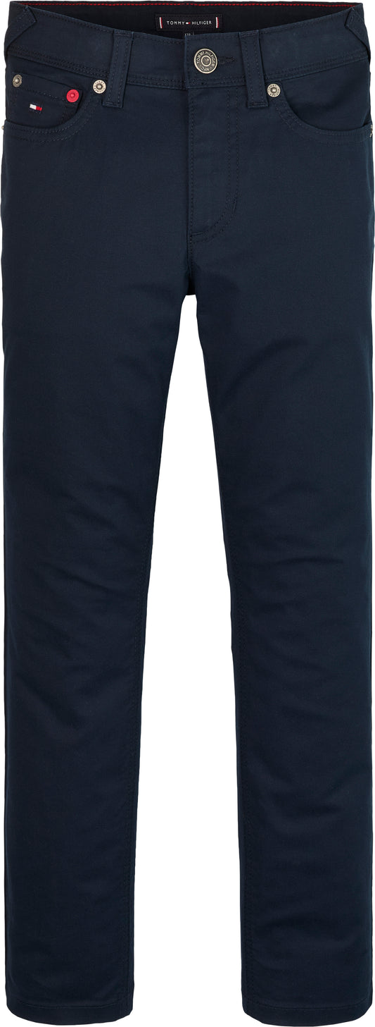 Pantaloni slim fit da bambino a cinque tasche in cotone stretch KB0KB09159