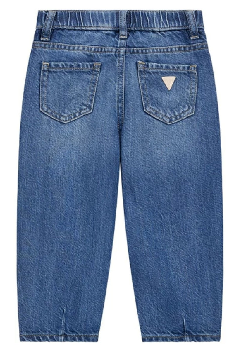 Jeans da bambina con multi logo lettering laterale K5GA01D4MU2
