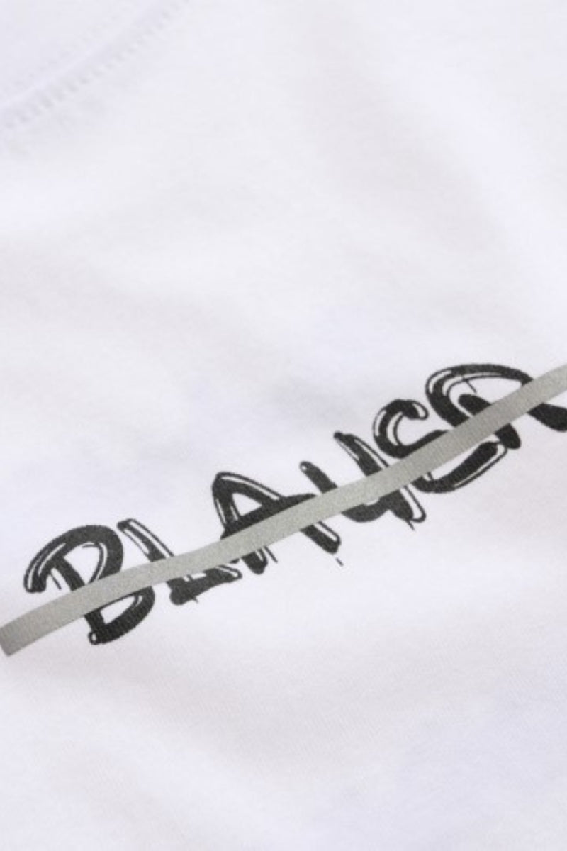 T-shirt da ragazza modello cropped con logo frontale 25SBLGH02550
