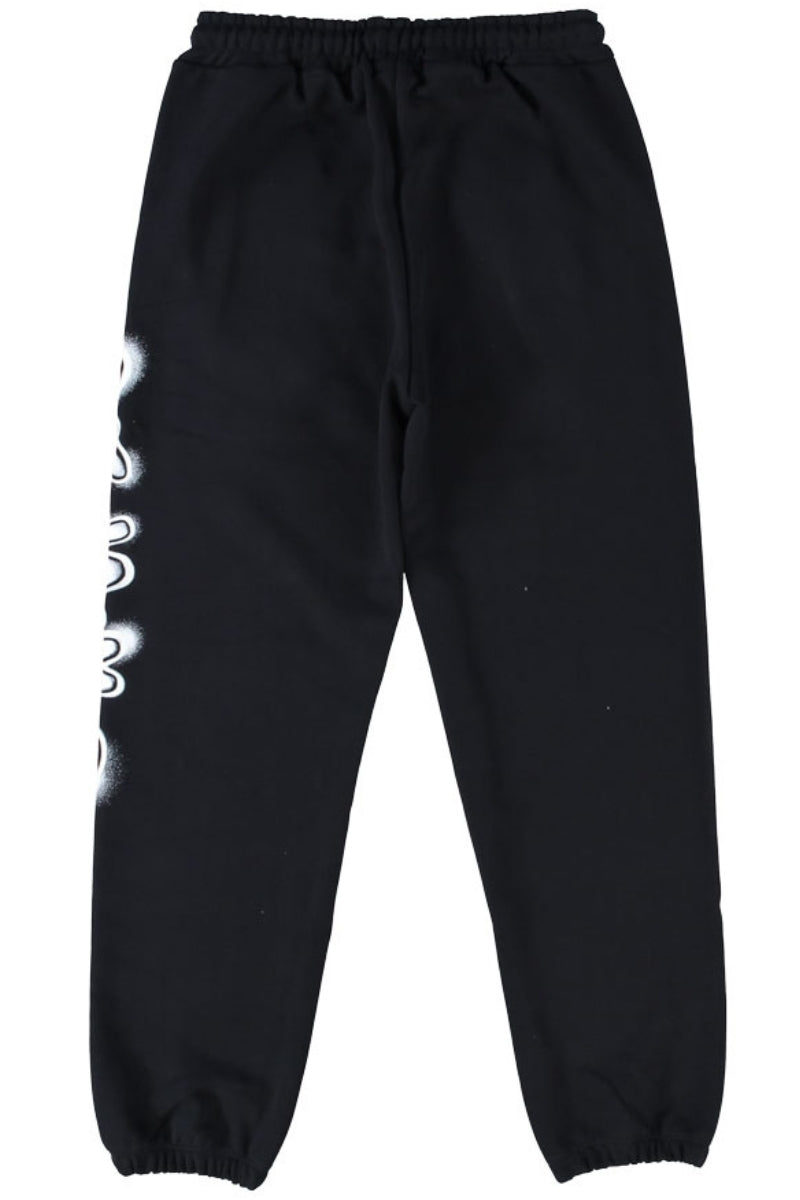Pantaloni tuta da ragazzo in cotone con maxi logo lettering con effetto vernice spray 26EDK58803