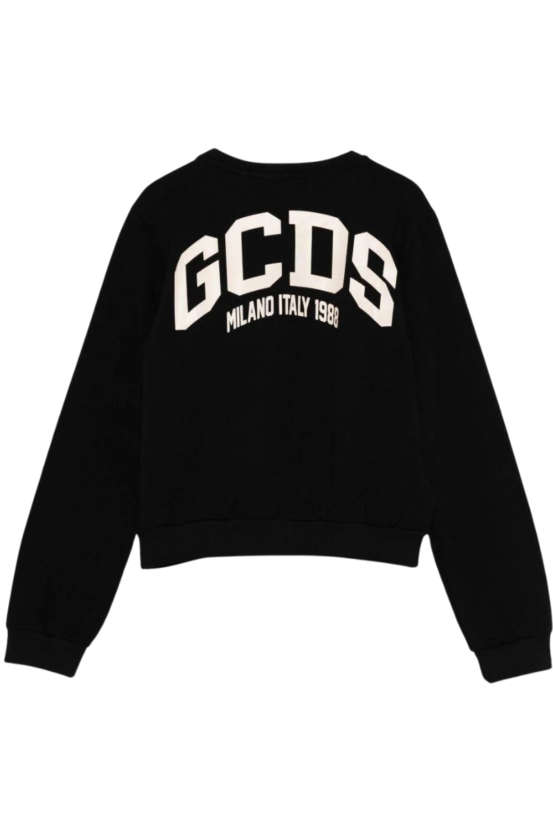 Felpa cropped da ragazza con maxi logo lettering sul retro B2JW1531BA5