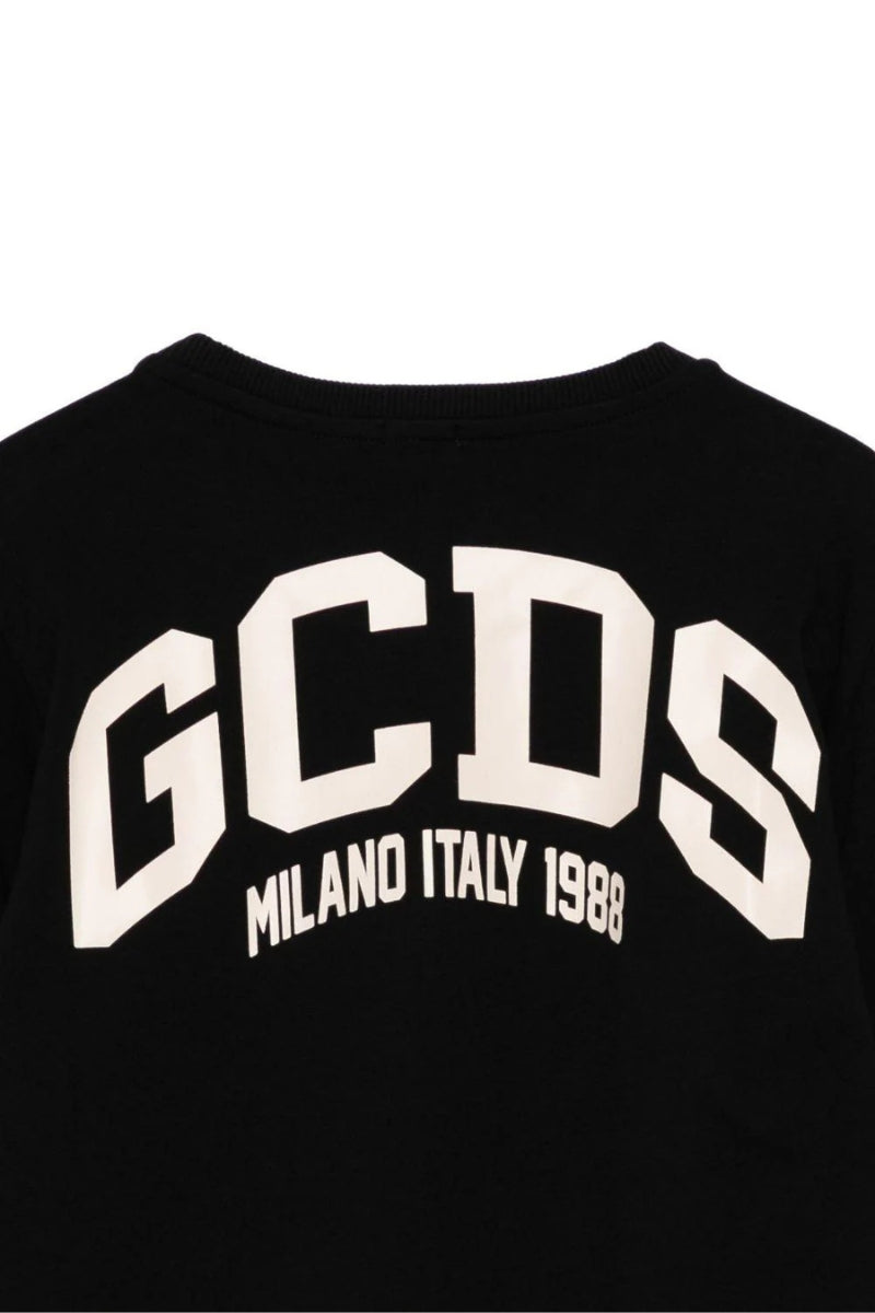 Felpa cropped da ragazza con maxi logo lettering sul retro B2JW1531BA5