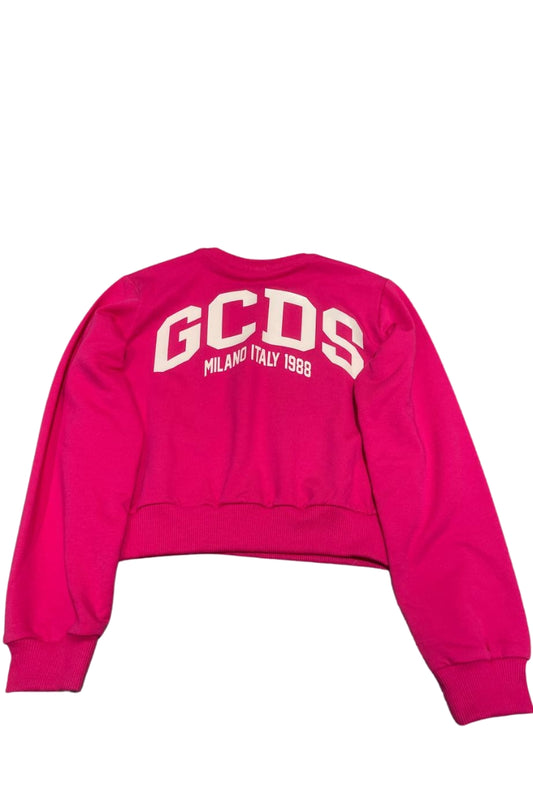 Felpa cropped da ragazza con maxi logo lettering sul retro B2JW1531BA5
