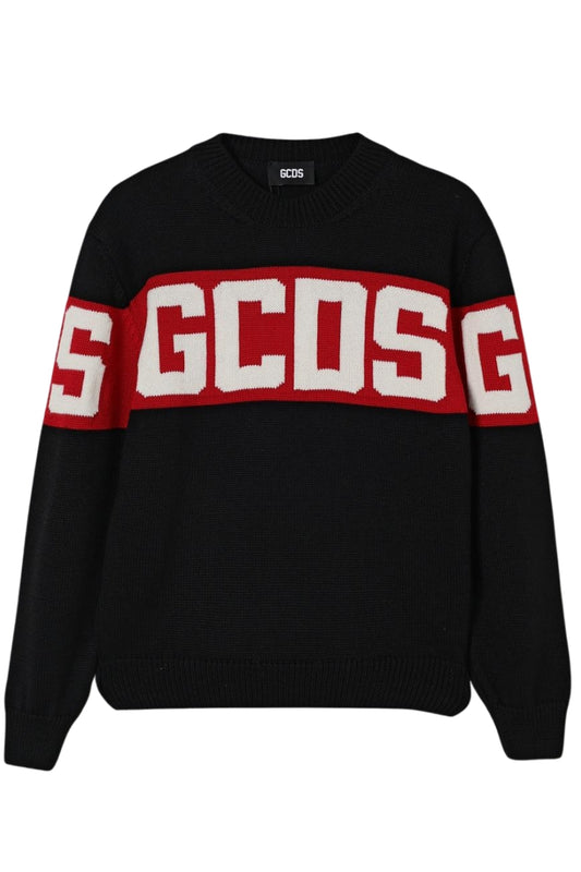 Maglione pullover da ragazzo in misto lana B2JU1526BA7