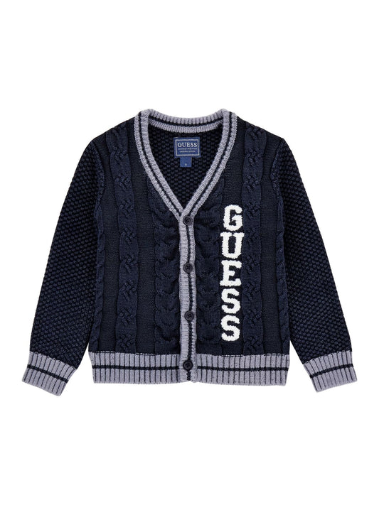 Cardigan da neonato e bambino in misto cotone lavorato a trecce N5YR04Z3FE0