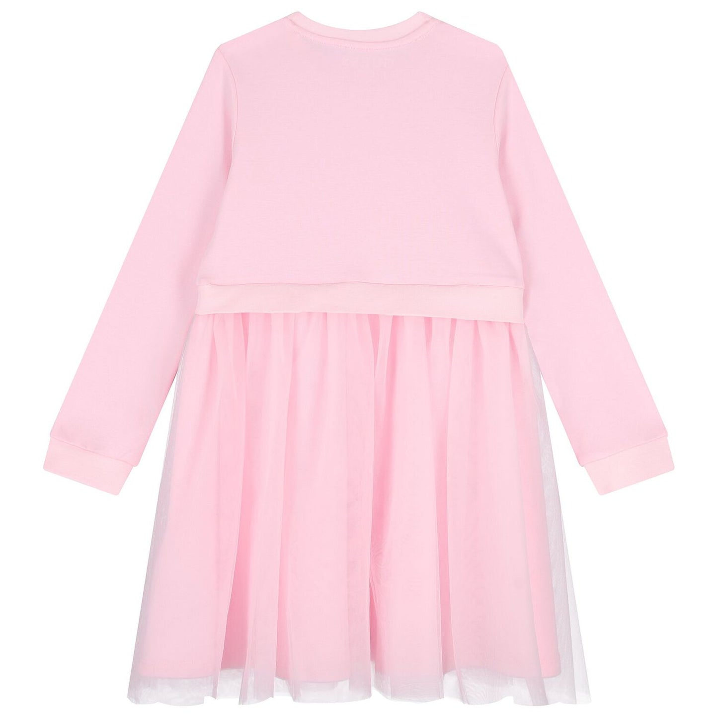 Abito da bambina midi fit and flare in cotone e tulle K5YK01KB8R0