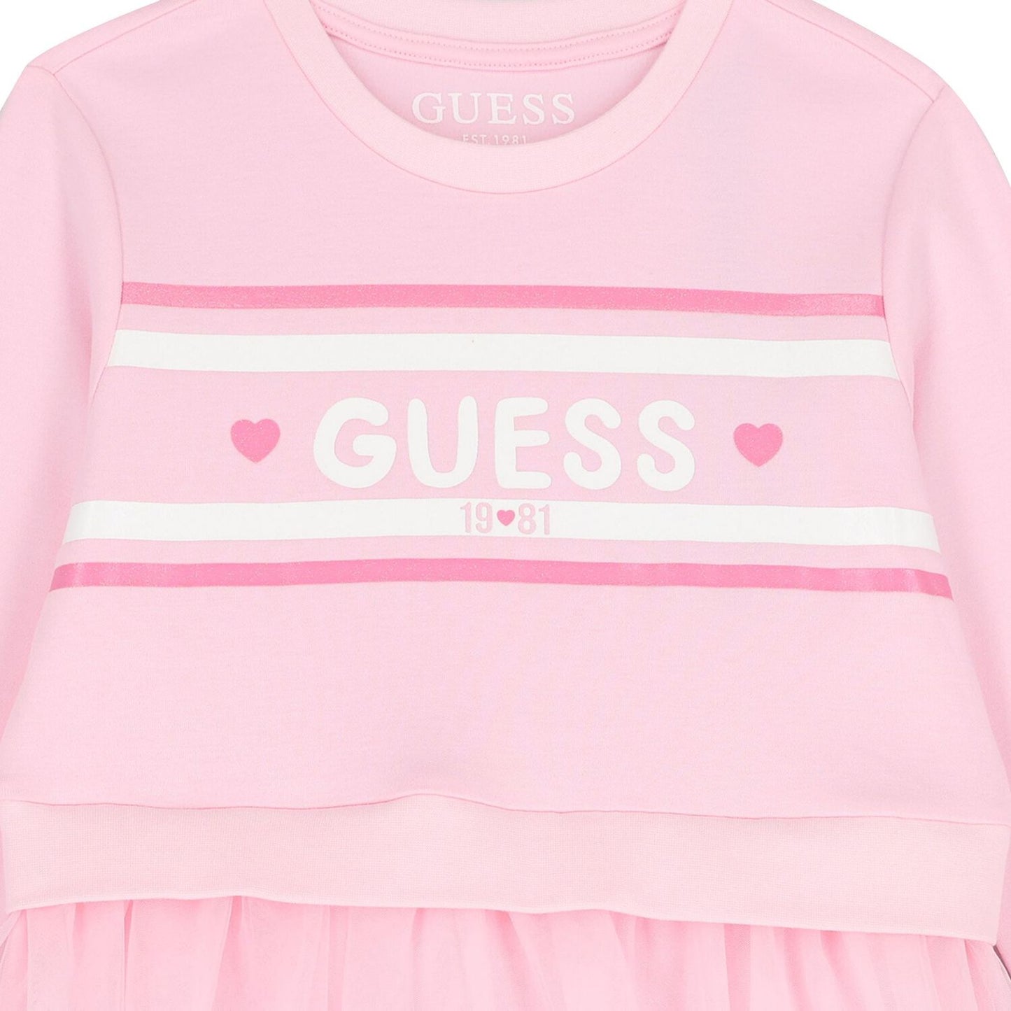 Abito da bambina midi fit and flare in cotone e tulle K5YK01KB8R0