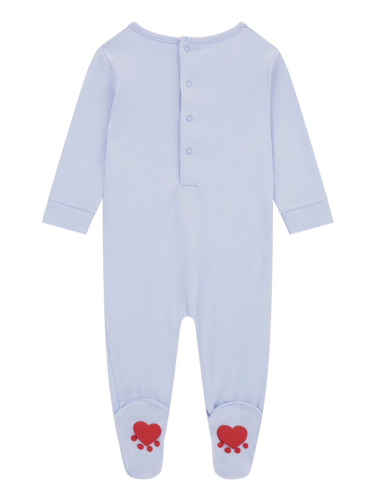 Tutina da neonato in caldo cotone con orsacchiotto e logo H5YW11KA6W4