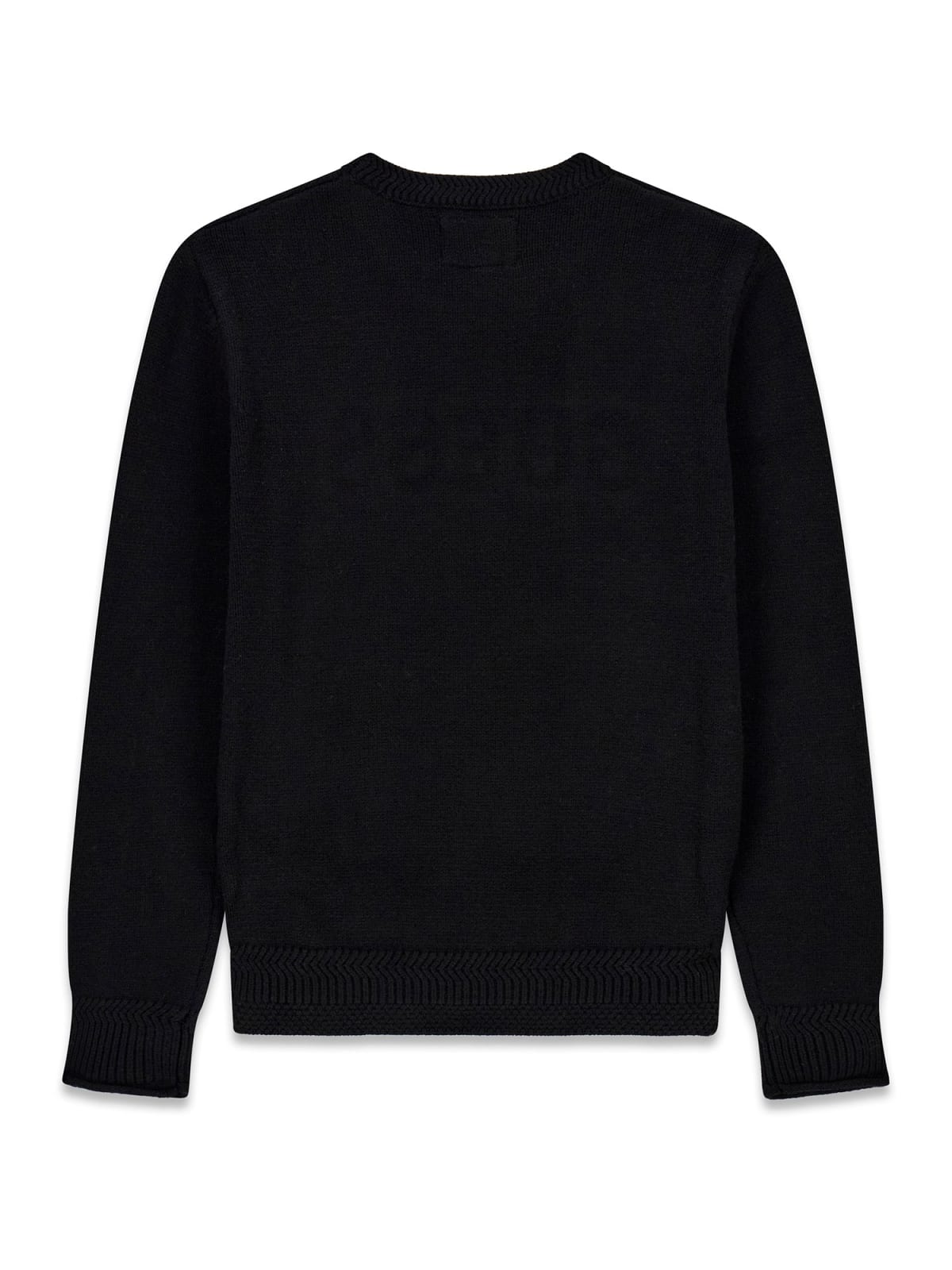 Maglione da ragazzo in misto viscosa con logo lettering in rilievo L5BR20Z2ZK2