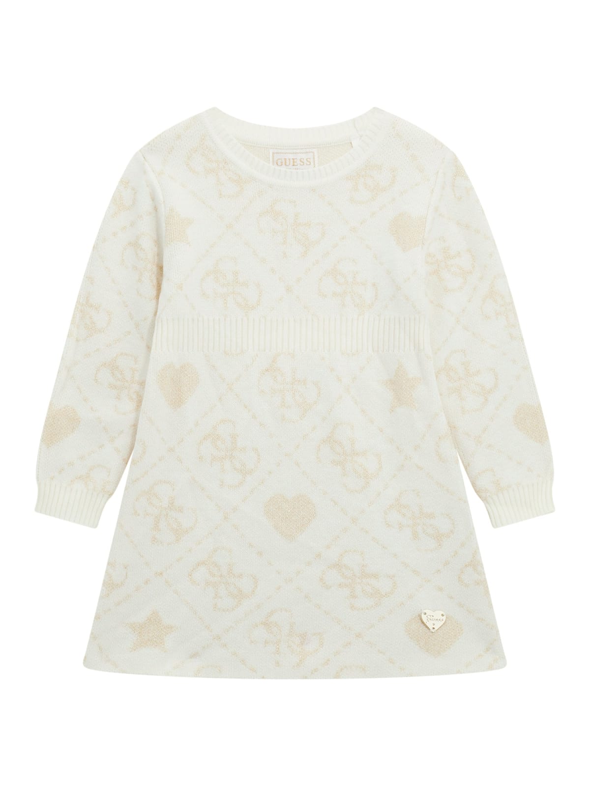 Abito da bambina in misto lana con logo 4G all over K5BK02Z39N0