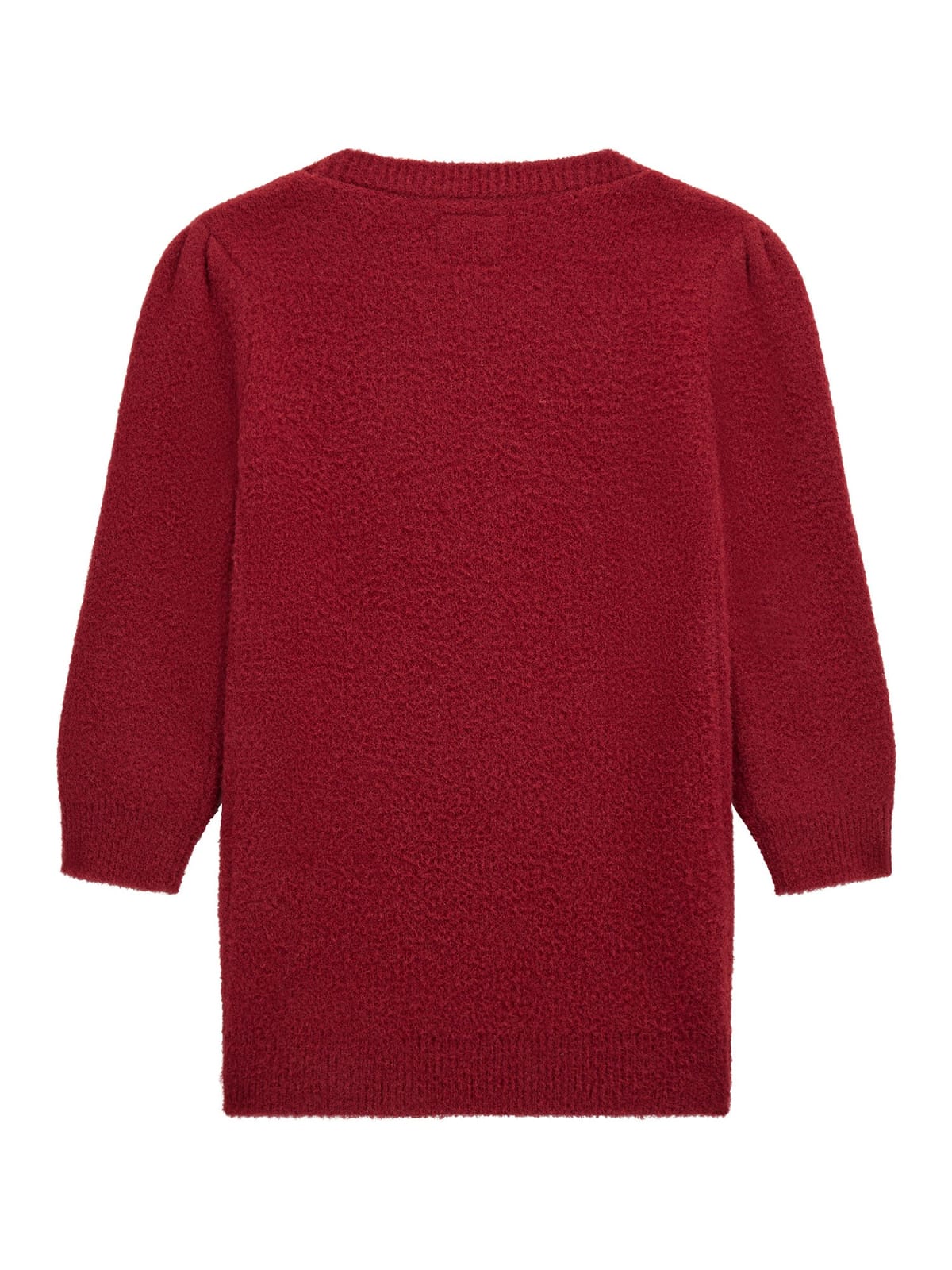 Abito da bambina in maglia di misto viscosa con maxi logo 4G frontale K5BK06Z3220