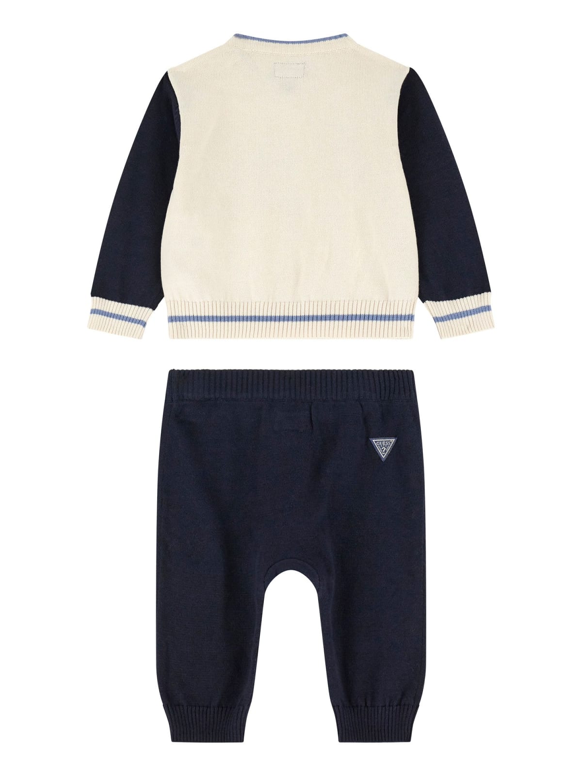 Completo due pezzi da neonato in puro cotone tricot maglia e jogger I5YG12Z3KZ1
