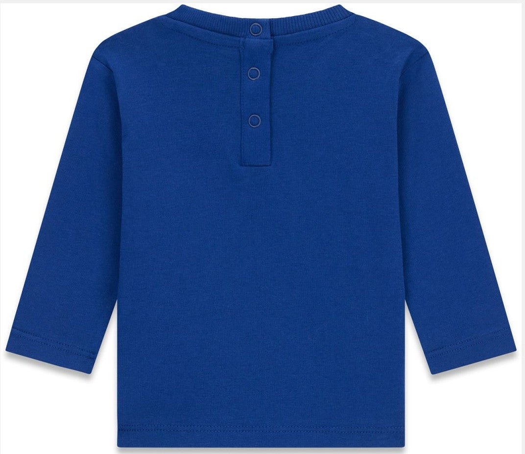 Maglia girocollo da neonato a maniche con stamoa orsacchiotto I5YI02K8HM4