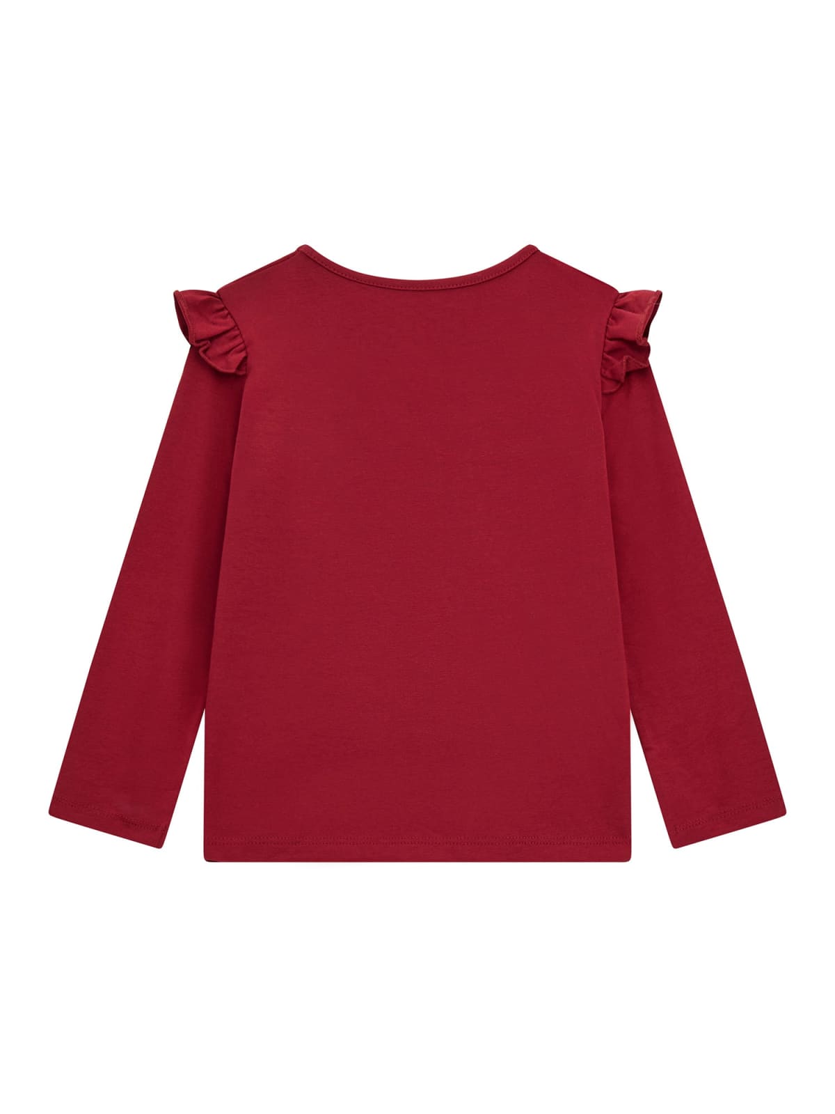 Maglia girocollo da bambina con balze sulle maniche K5BI02J1314