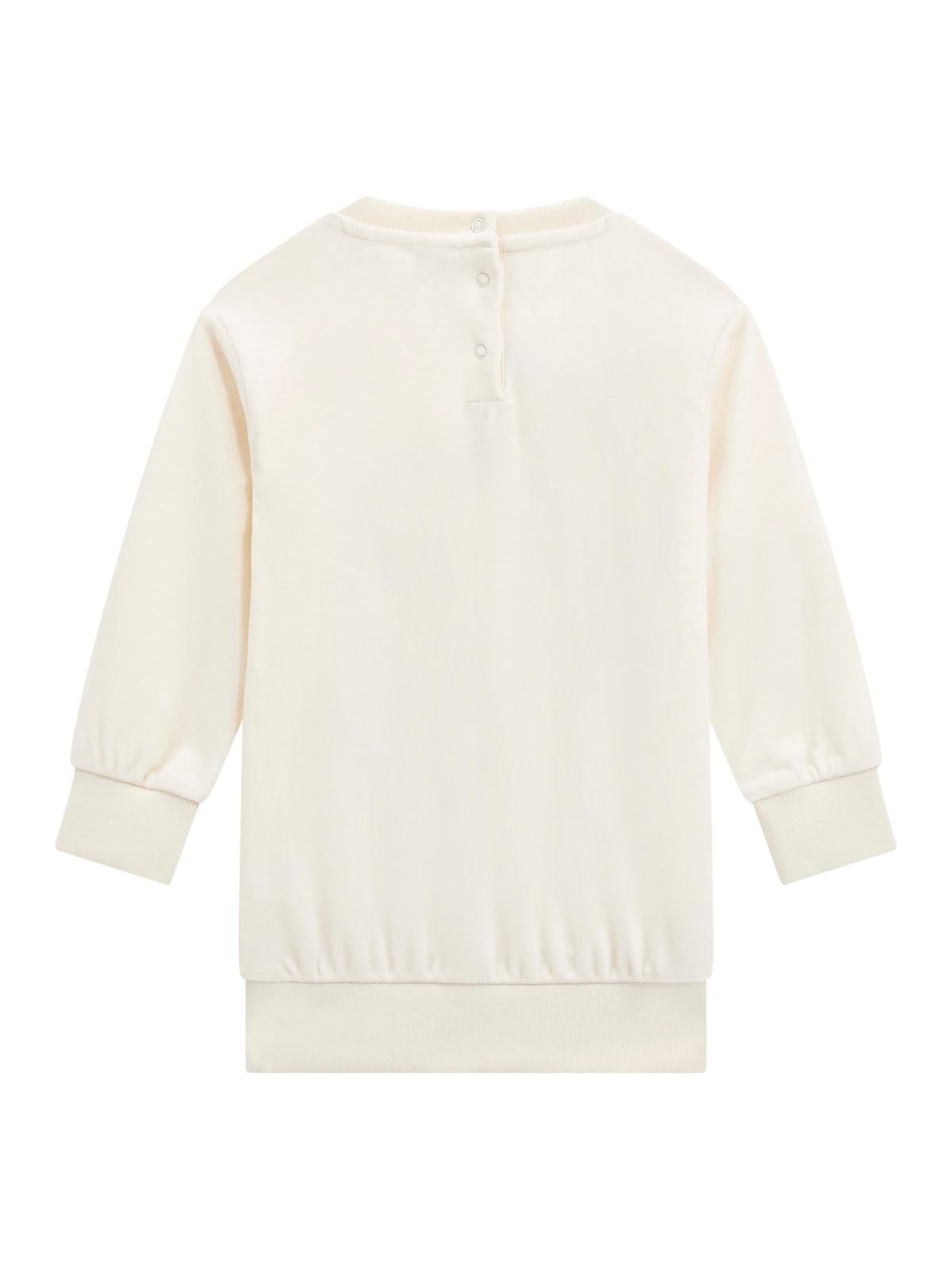 Abito da bambina con maxi logo lettering e decorazioni floreali K5BK14K0232