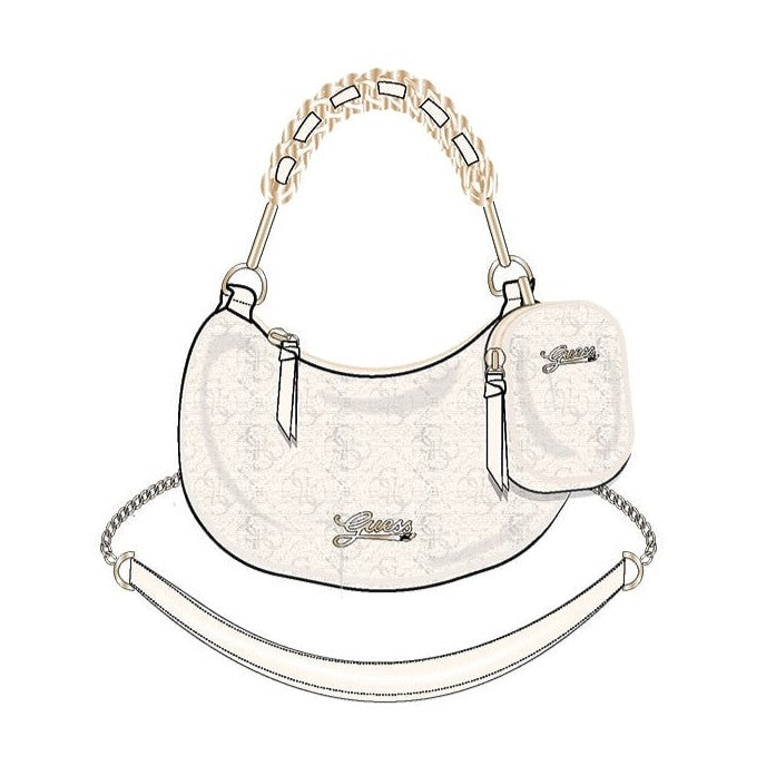 Borsa a spalla da ragazza in tessuto con manico catena  J5BZ09WFV20