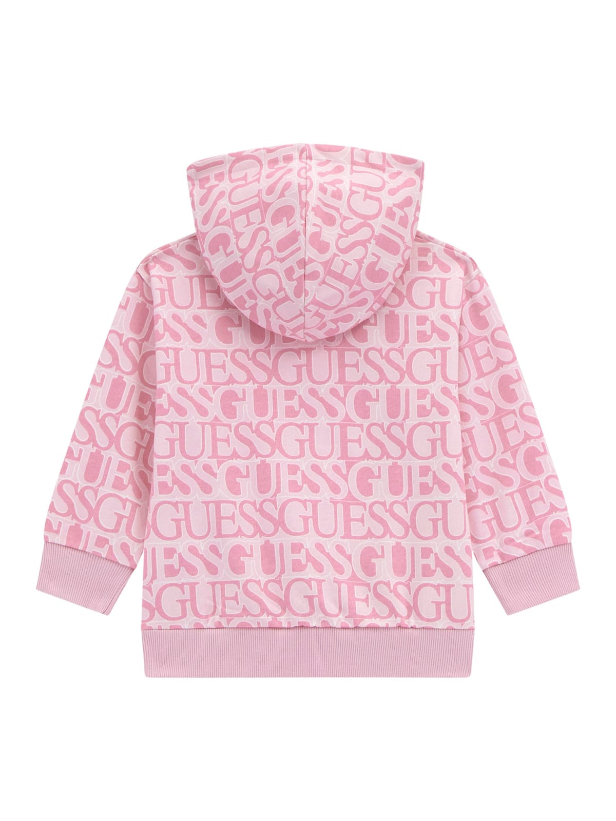Felpa da bambina con cappuccio e logo lettering all over K5YQ03KAD74