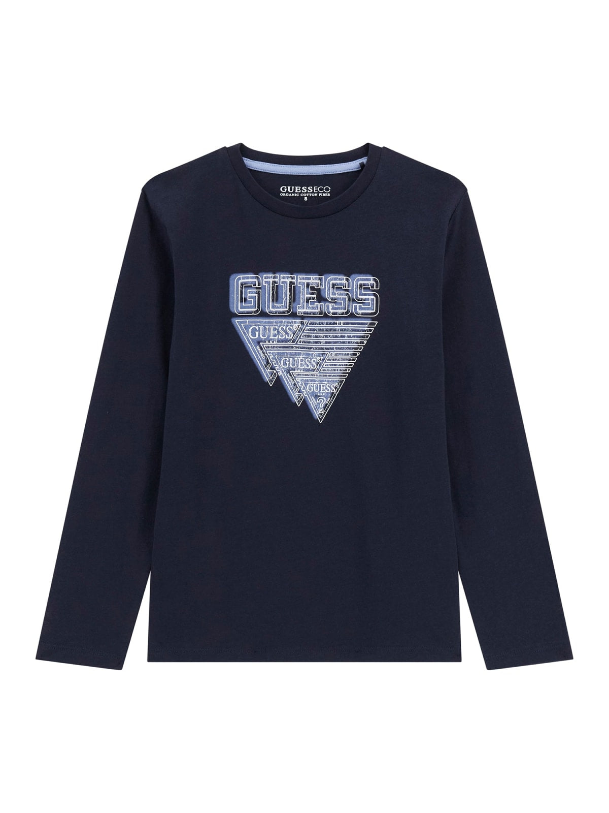 Maglia da ragazzo in cotone con stampa logo e triangolo stilizzato L5YI27K8HM4