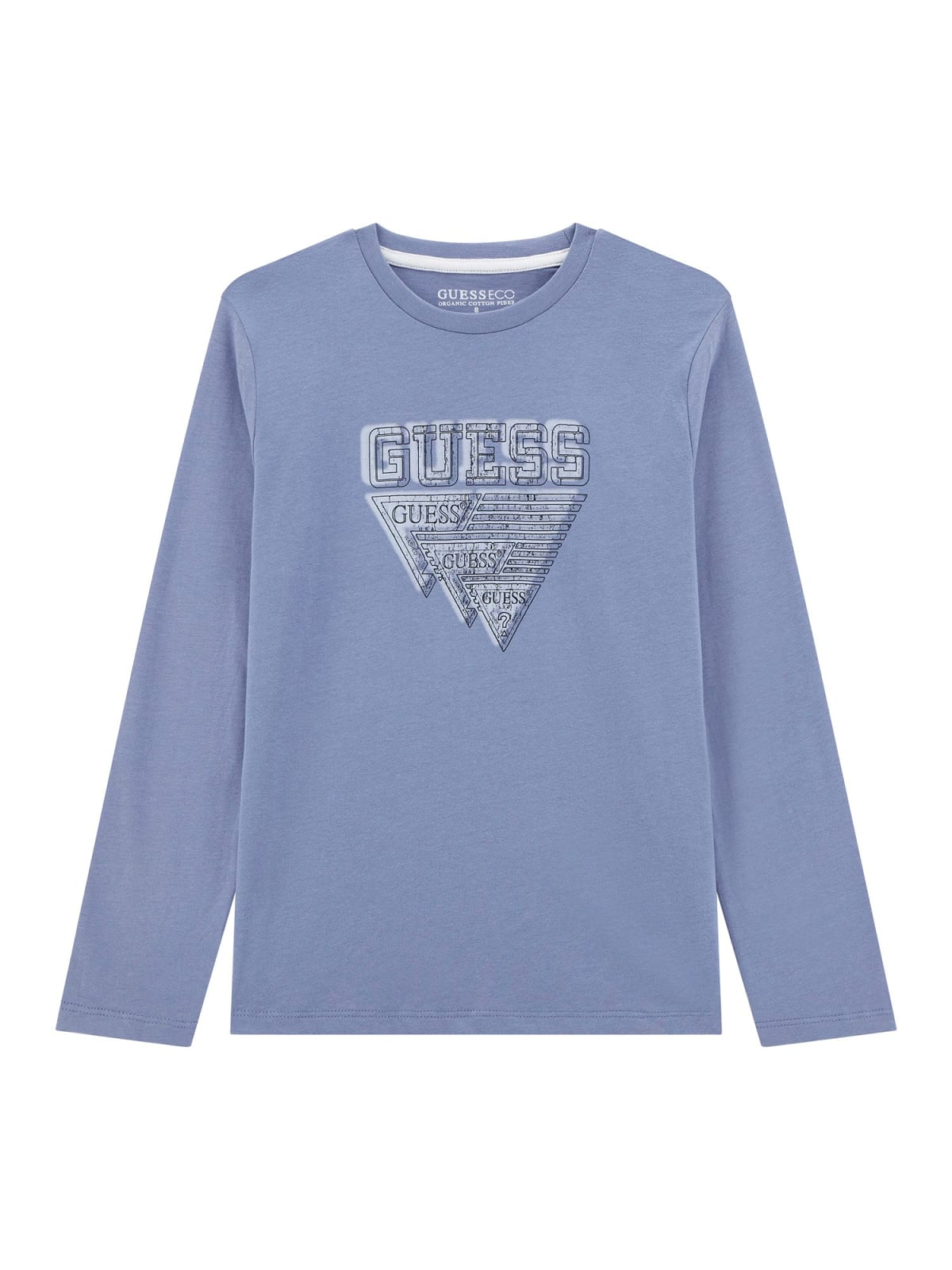 Maglia da ragazzo in cotone con stampa logo e triangolo stilizzato L5YI27K8HM4