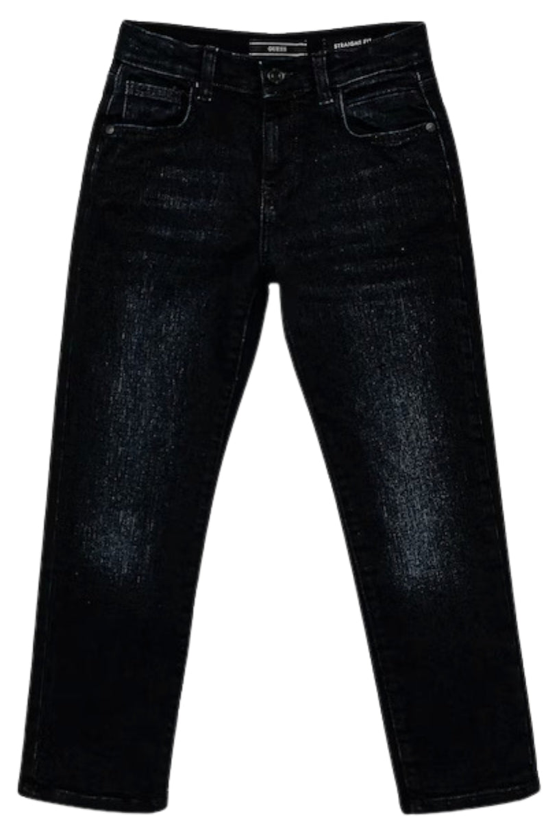 Jeans da ragazzo in denim scuro a cinque tasche L5YA03D5QU0
