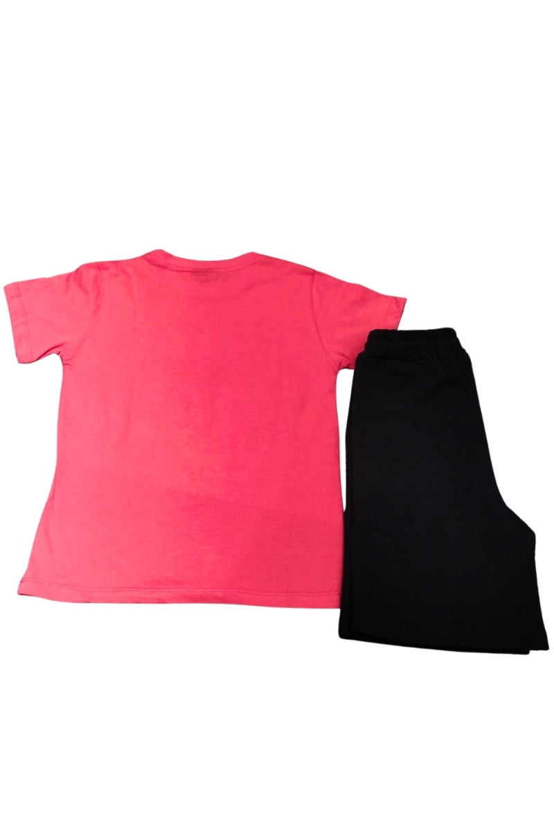 Completo da ragazzo due pezzi t-shirt e bermuda con stampa a fantasia graffiti 26EDK58885