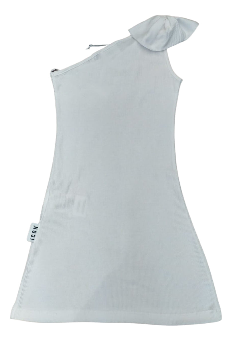 Abito da ragazza in cotone svasato monospalla IGDR001242
