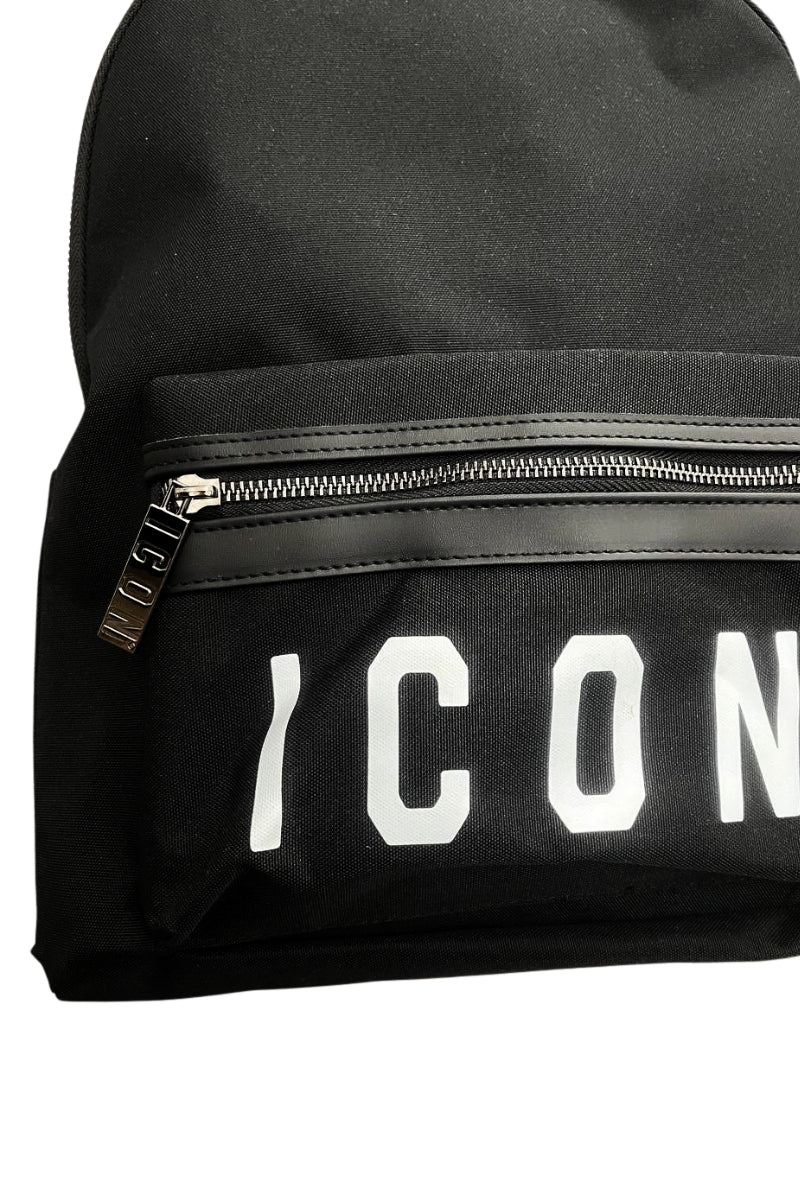 Zaino da ragazzo e ragazza con maxi logo lettering frontale IJXAC00620