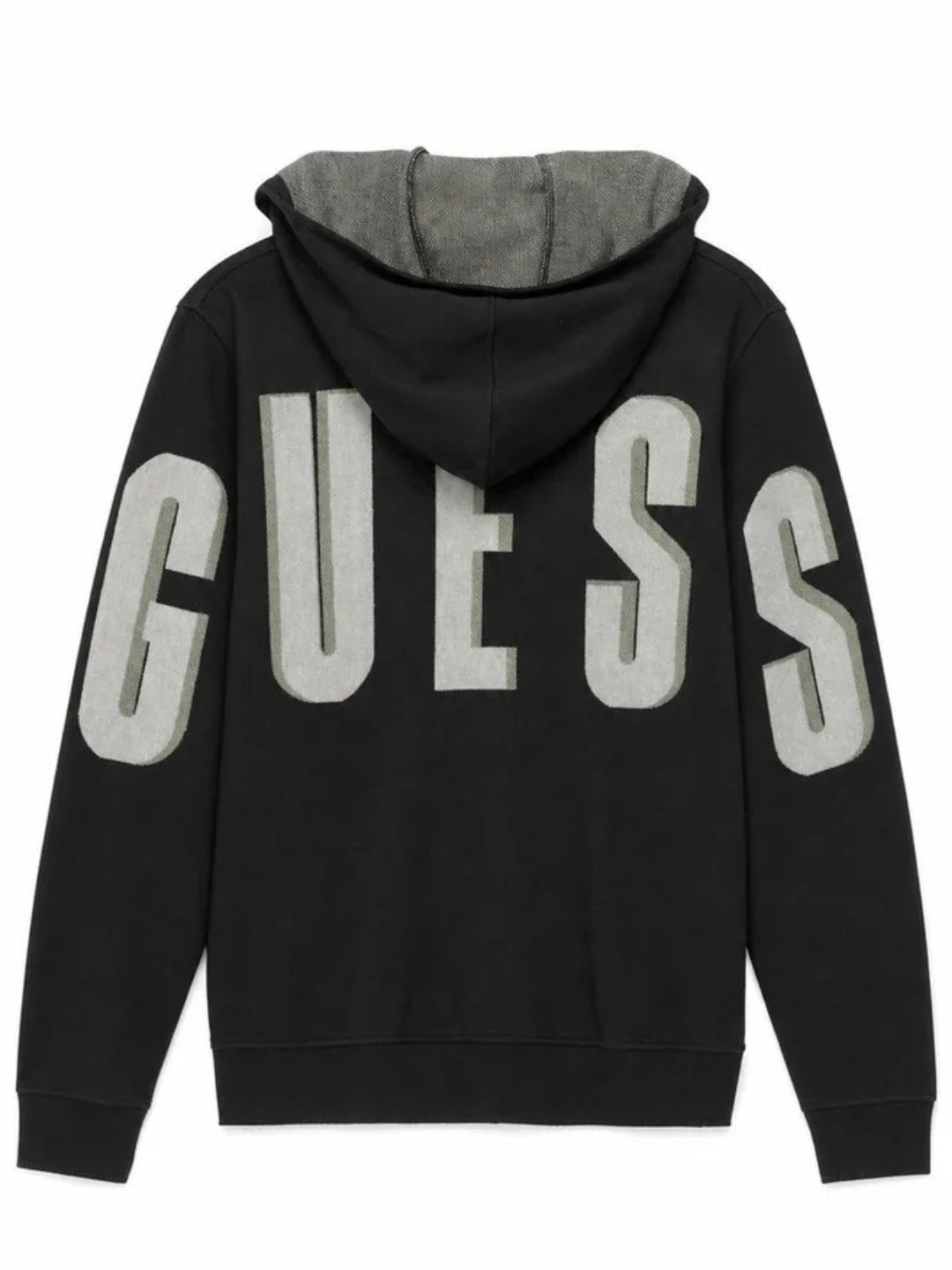Cardigan da ragazzo in lana con maxi logo lettering ricamato sul retro L6YR18Z0896