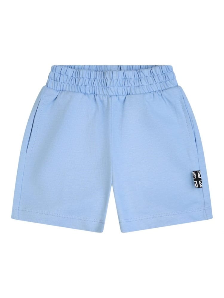 Completo da neonato due pezzi t-shirt e bermuda con logo a fantasia a sinistra RIP25050CJ