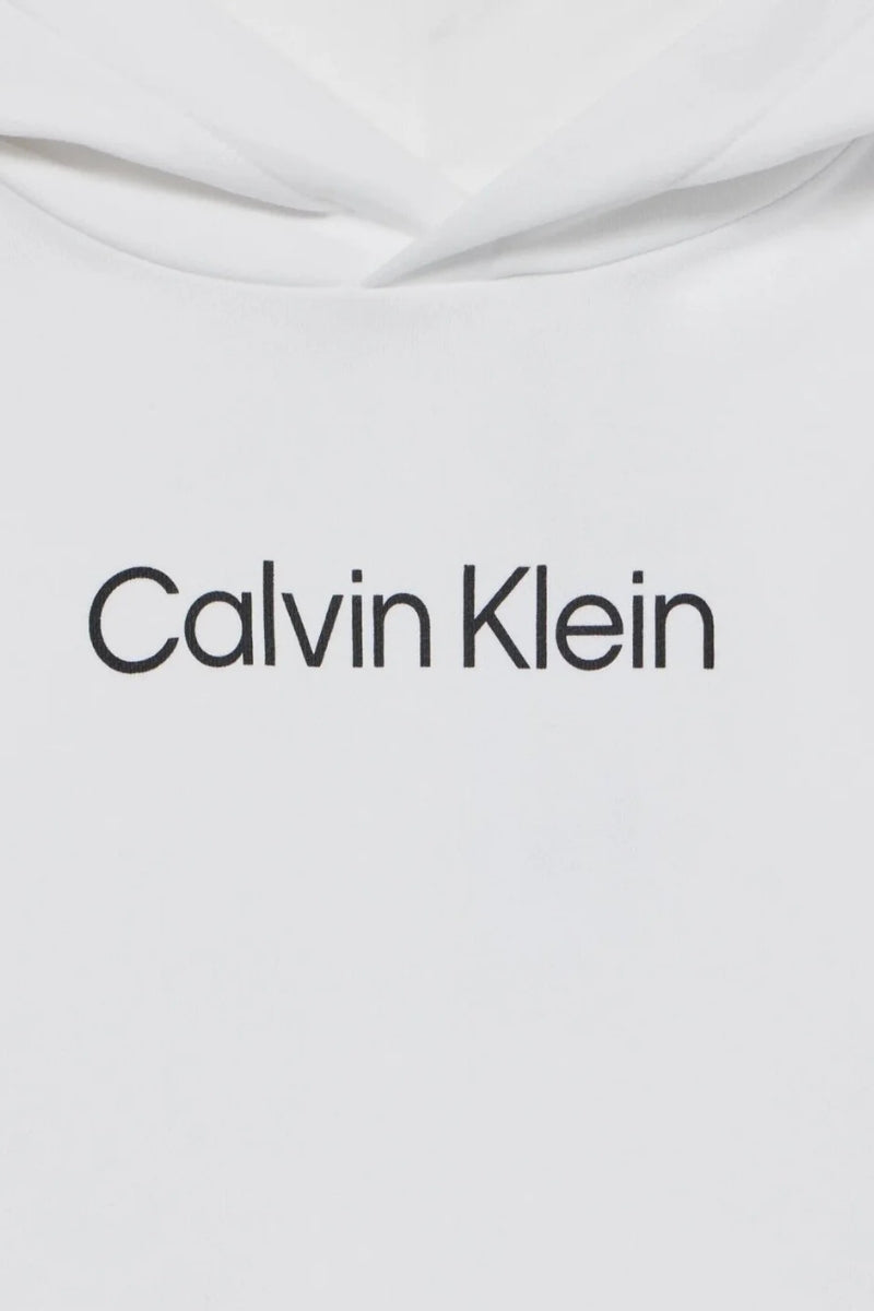 Felpa da bambino e ragazzo con cappuccio e logo lettering a contrasto colore IU0IU00679YAF