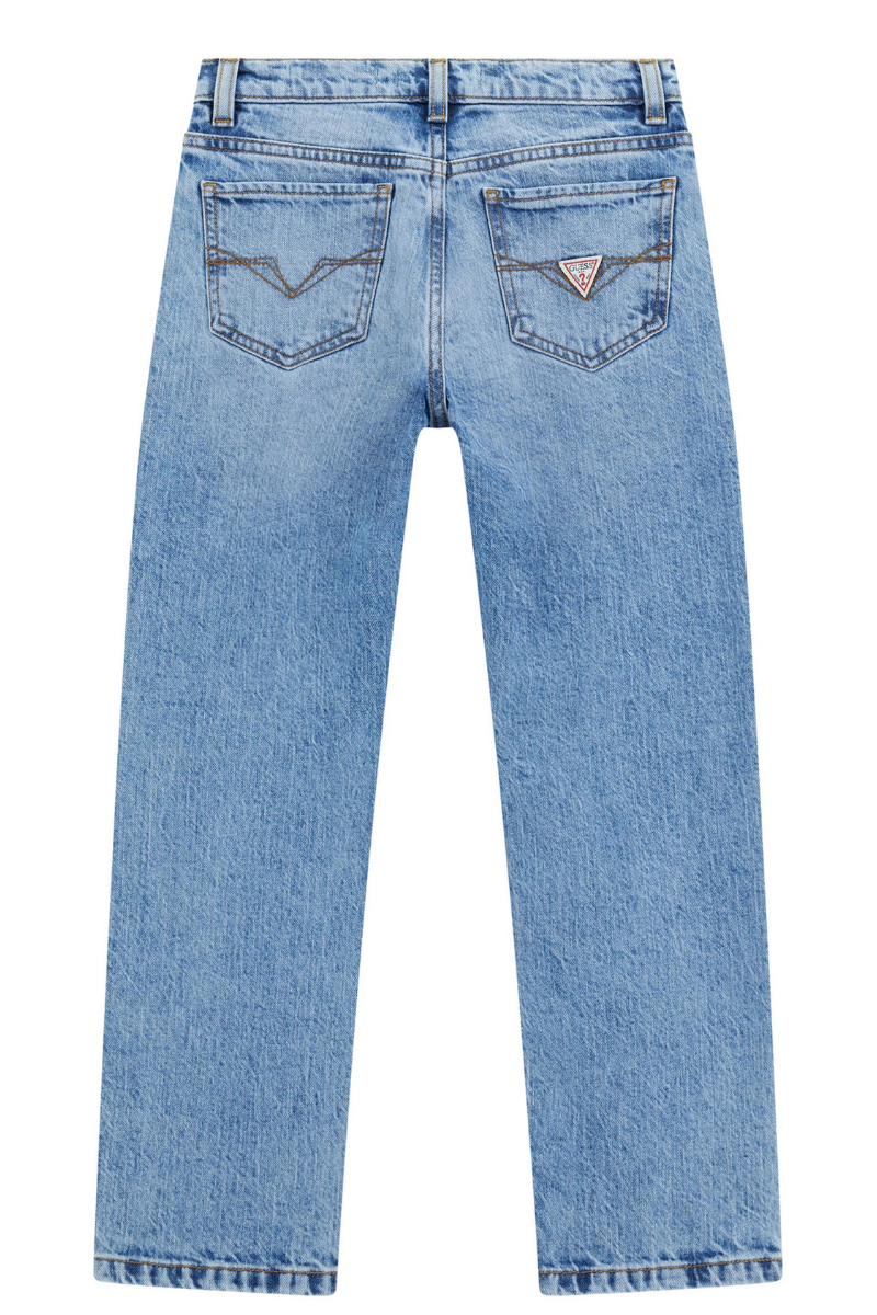Jeans da ragazzo in denim chiaro con vestibilità skinny L6RA01D58M2