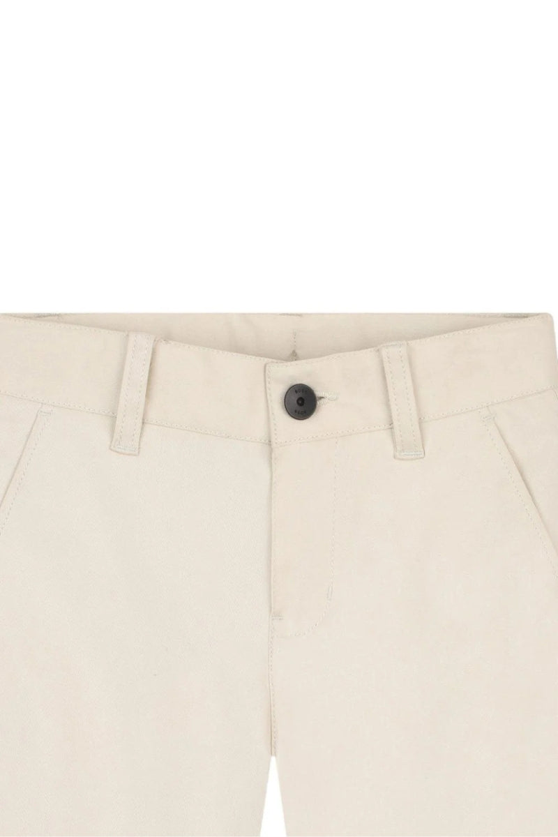 Bermuda da ragazzo in cotone con dettagli a contrasto colore J52921/21C