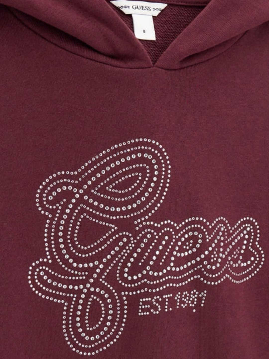 Abito da ragazza con logo lettering con strass sul davanti J6YK07K3959