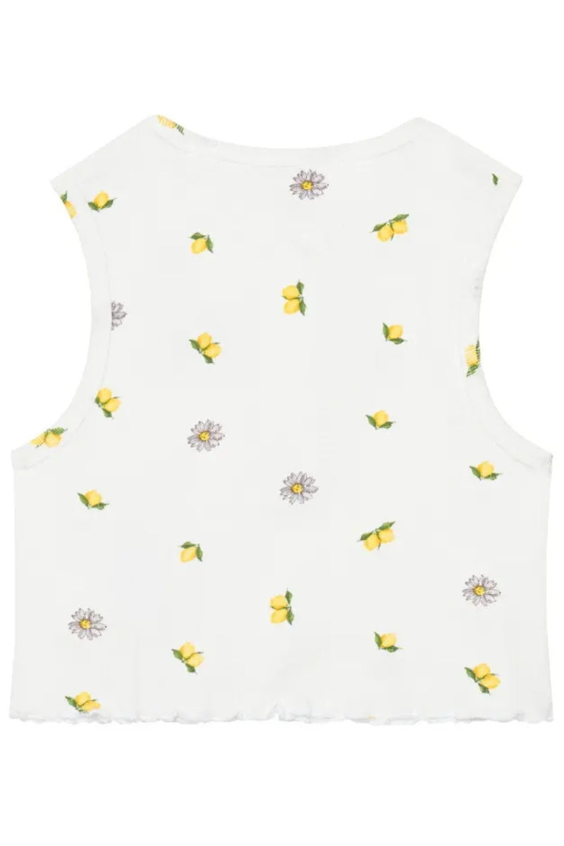 Canotta da ragazza con fantasia limone all over J6GI02KF794