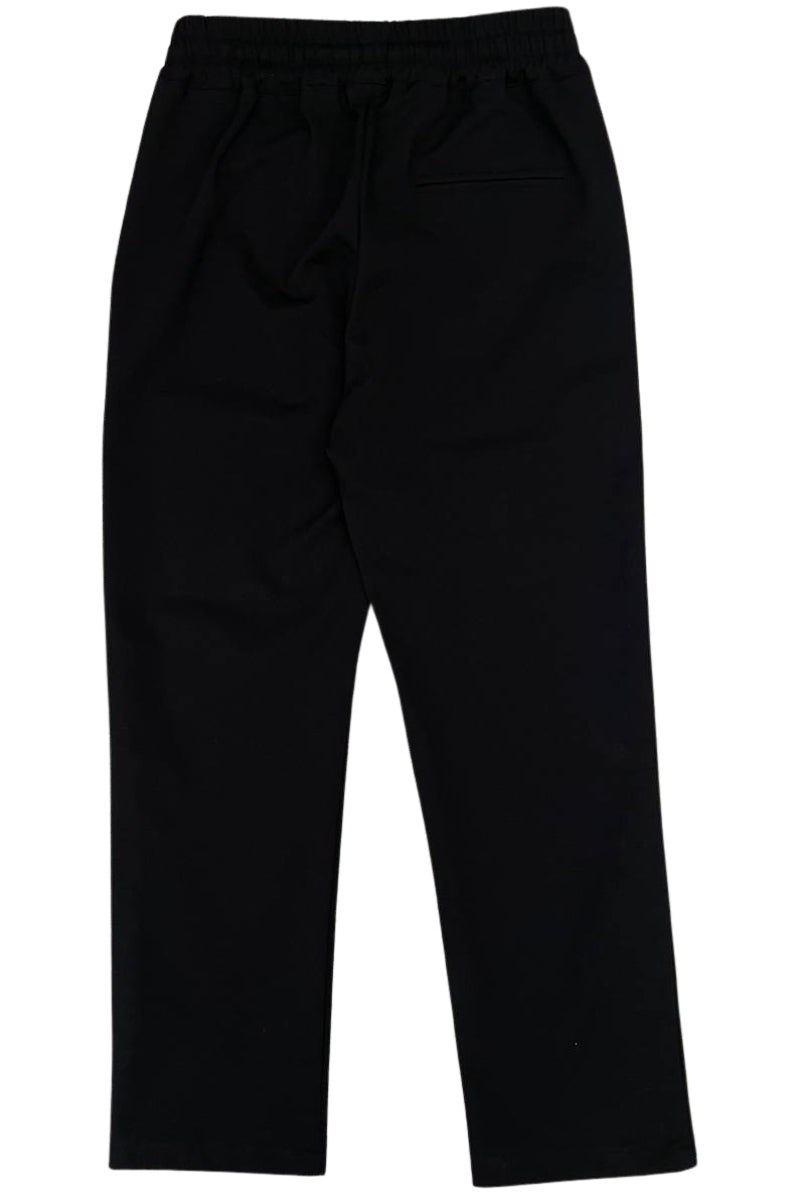 Pantaloni tuta da ragazzo in cotone con logo lettering ton sur ton cucito sul davanti C1BJQI511T328