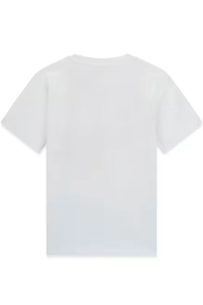 T-shirt da ragazzo in cotone con maxi stampa a contrasto bicolor L6GI13K8HM4