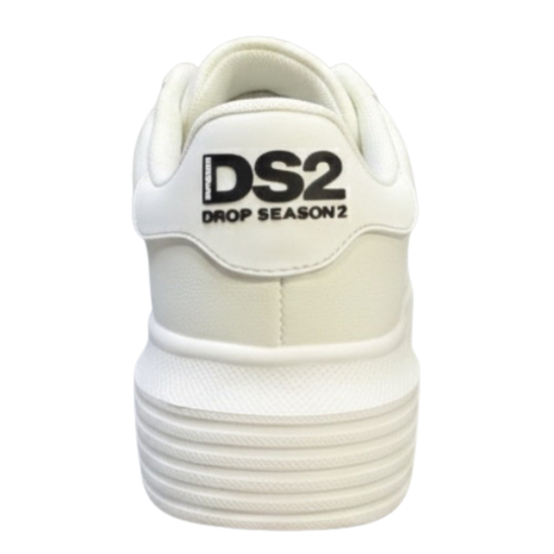 Sneakers da ragazzo con logo a contrasto sulla parte esterna e sul retro DS2FW25S03