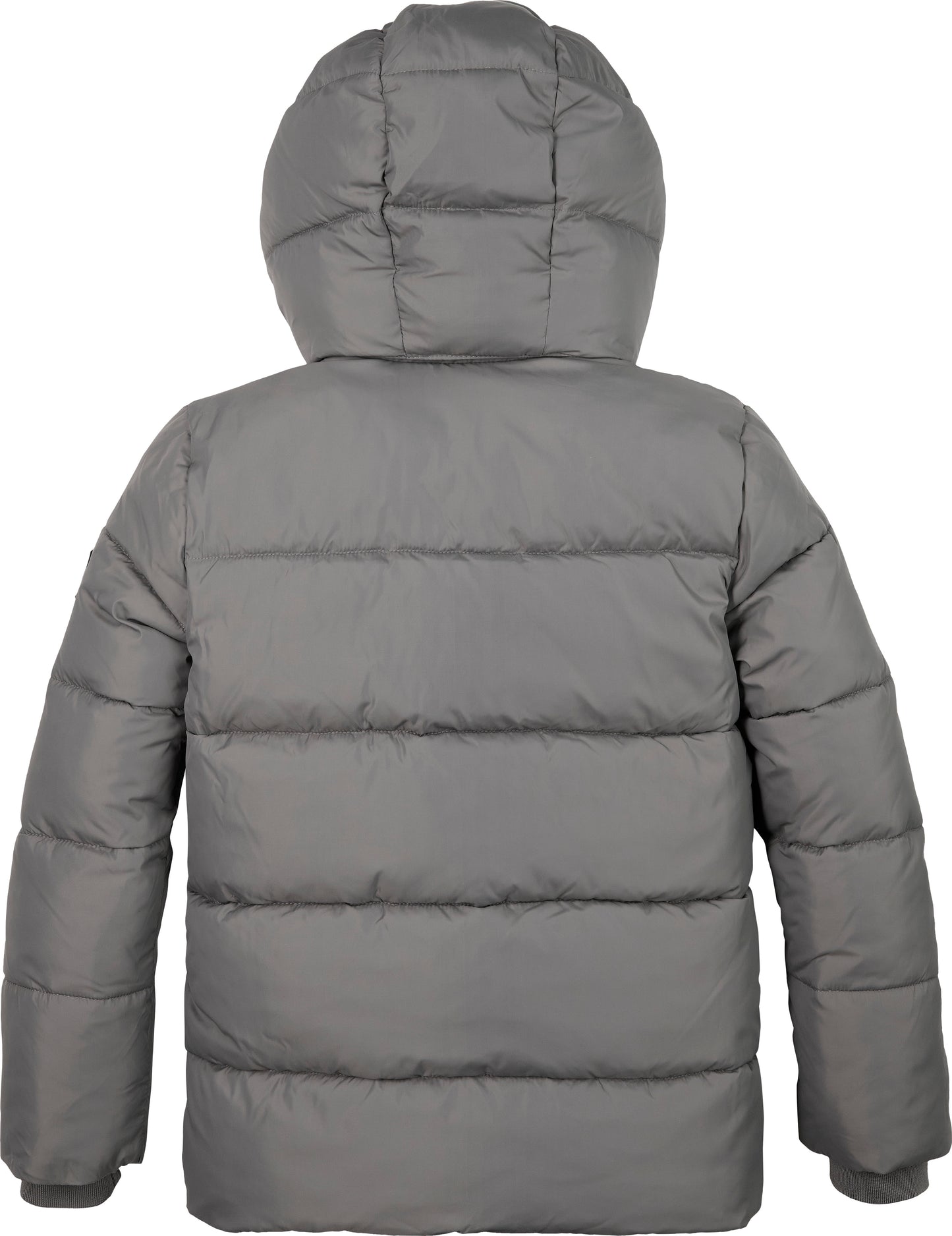 Giubbotto da ragazzo con imbottitura pesante e logo lettering verticale sul davanti IB0IB01276PCG