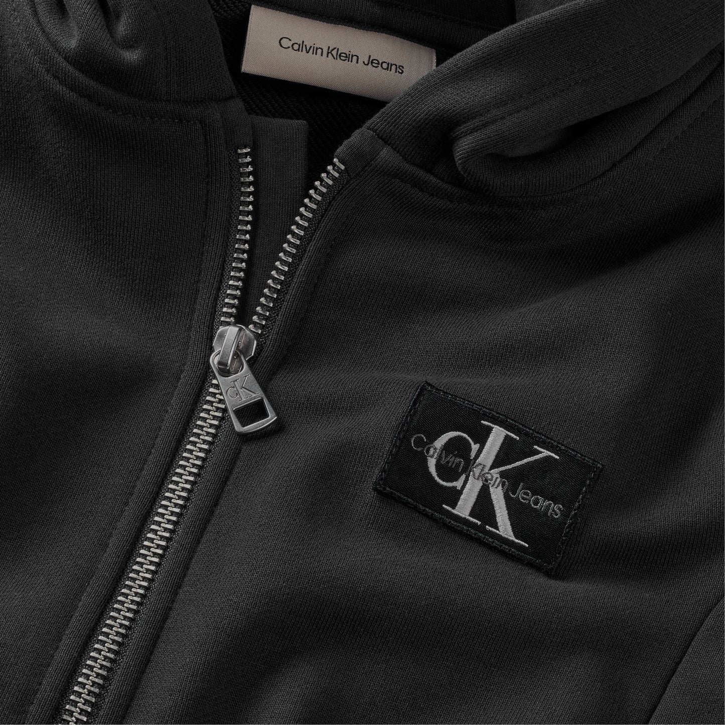 Felpa aperta da bambino e ragazzo con logo monogram sul petto a sinistra IB0IB02213BEH